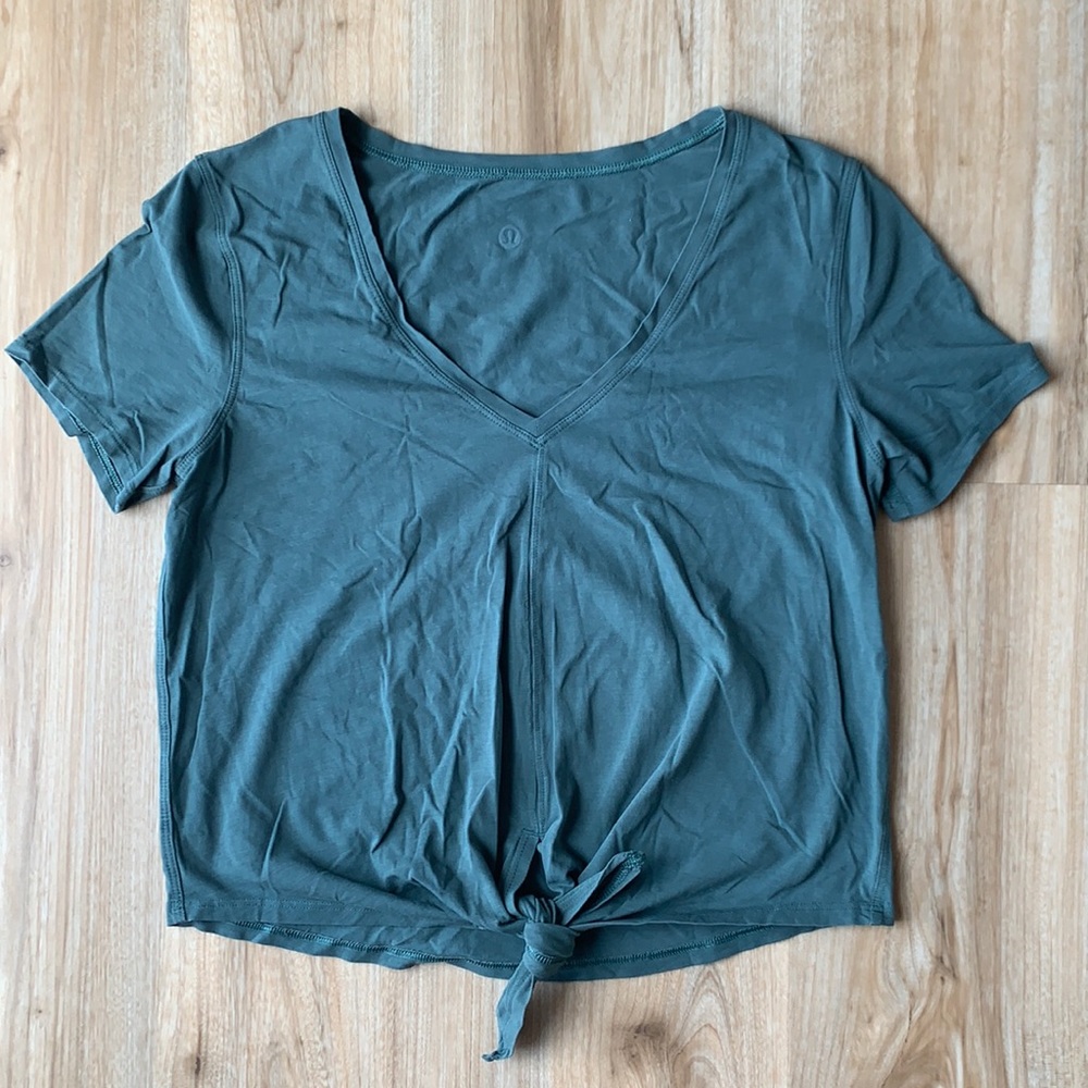 Lululemon V-neck Tie Front Top